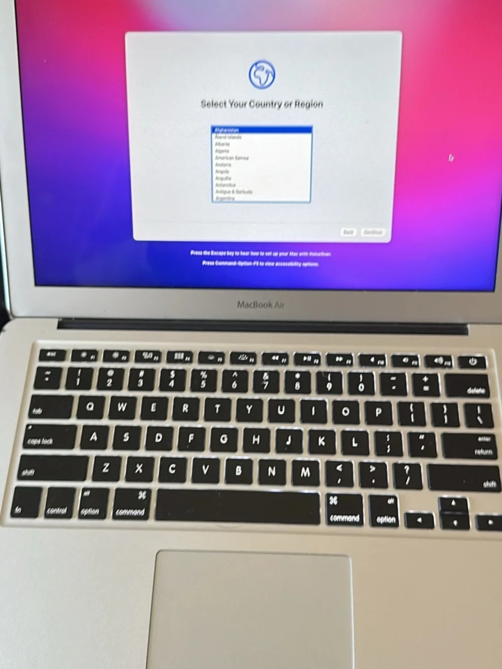 2017 MacBook air - Refurbished. Charger included